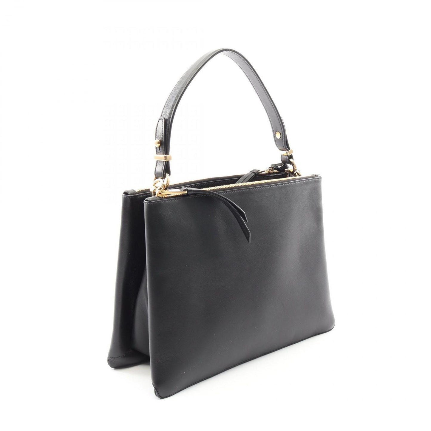 Prada Tote New Cal Black Leather 2-Way Shoulder — view 2