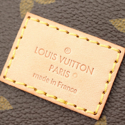 Louis Vuitton Shoulder Bag Saumur Canvas Leather — view 5