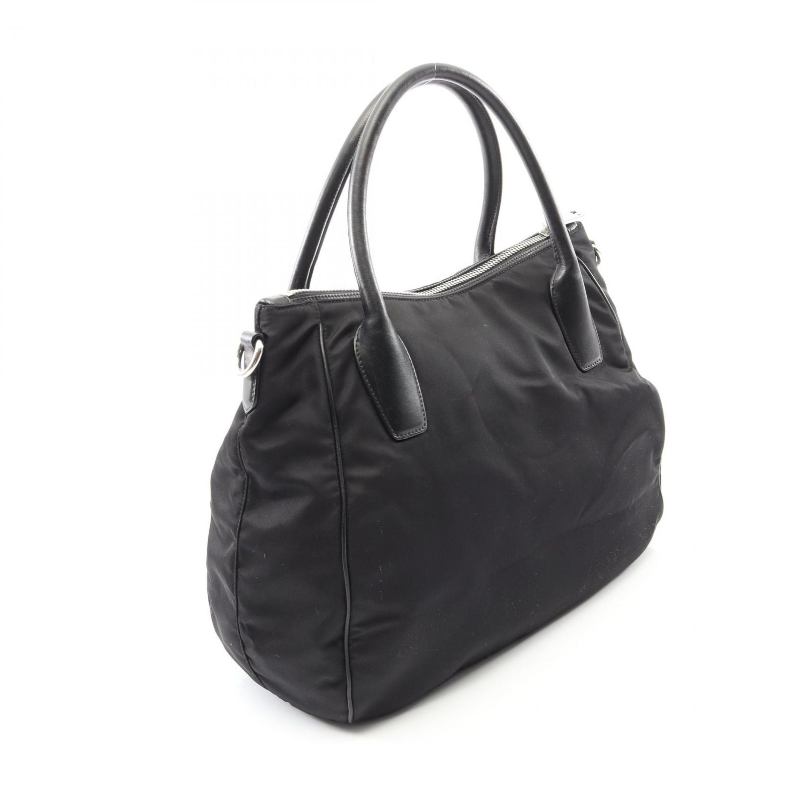 Prada Tote 2-Way Black Nylon Leather — view 2