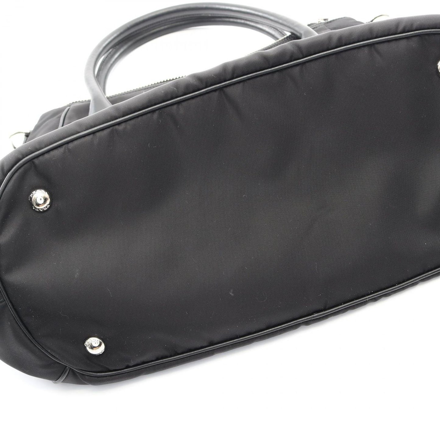 Prada Tote 2-Way Black Nylon Leather — view 6