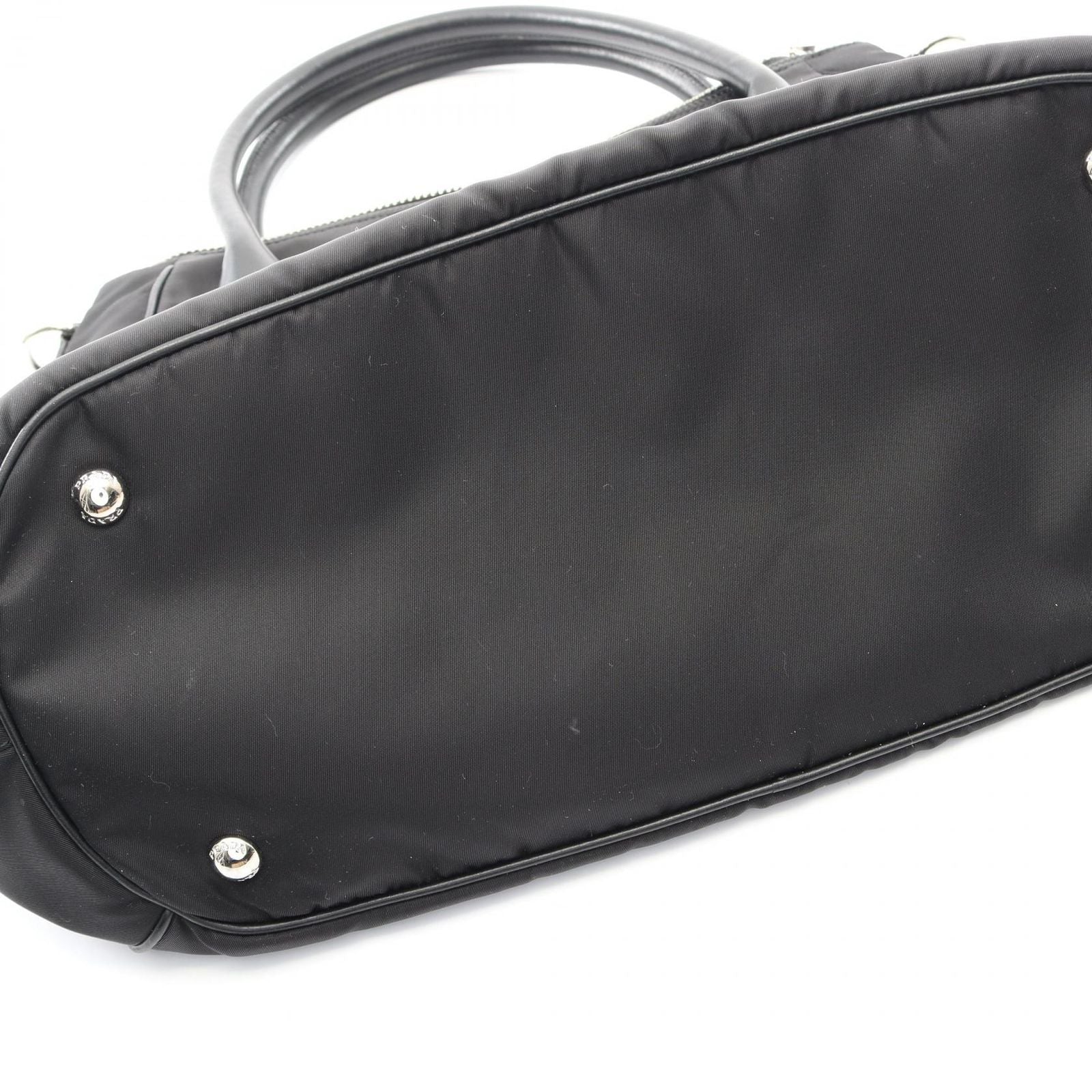Prada Tote 2-Way Black Nylon Leather — view 6