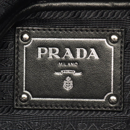 Prada Tote 2-Way Black Nylon Leather — view 4