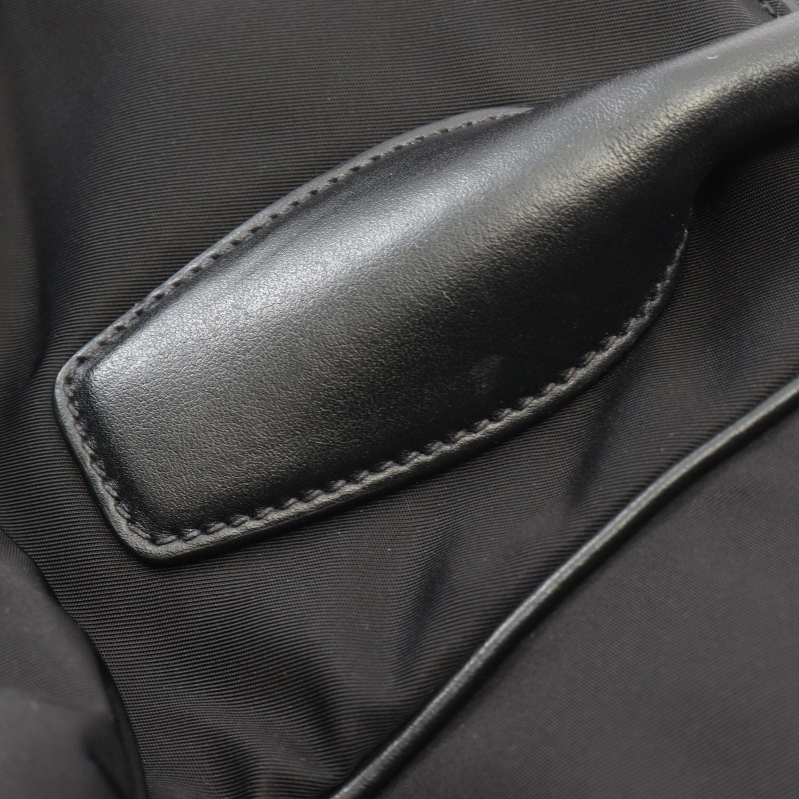 Prada Tote 2-Way Black Nylon Leather — view 9
