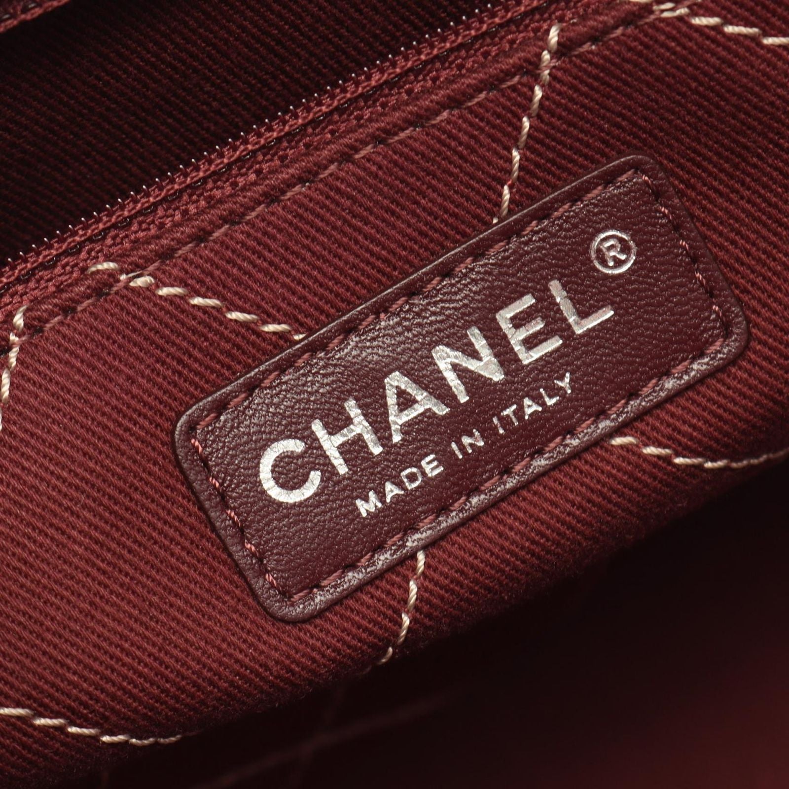 Chanel Tote Wild Stitch Gray Caviar Leather — view 4