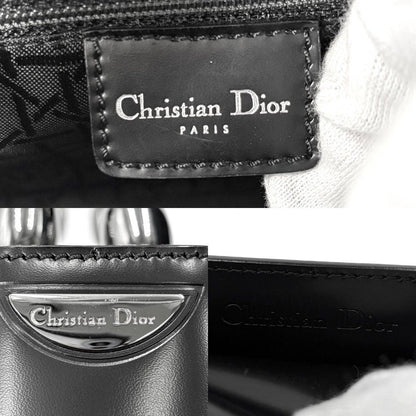 Dior Handbag Maris Pearl Matte Small Bag Leather Black Gunmetal — view 5
