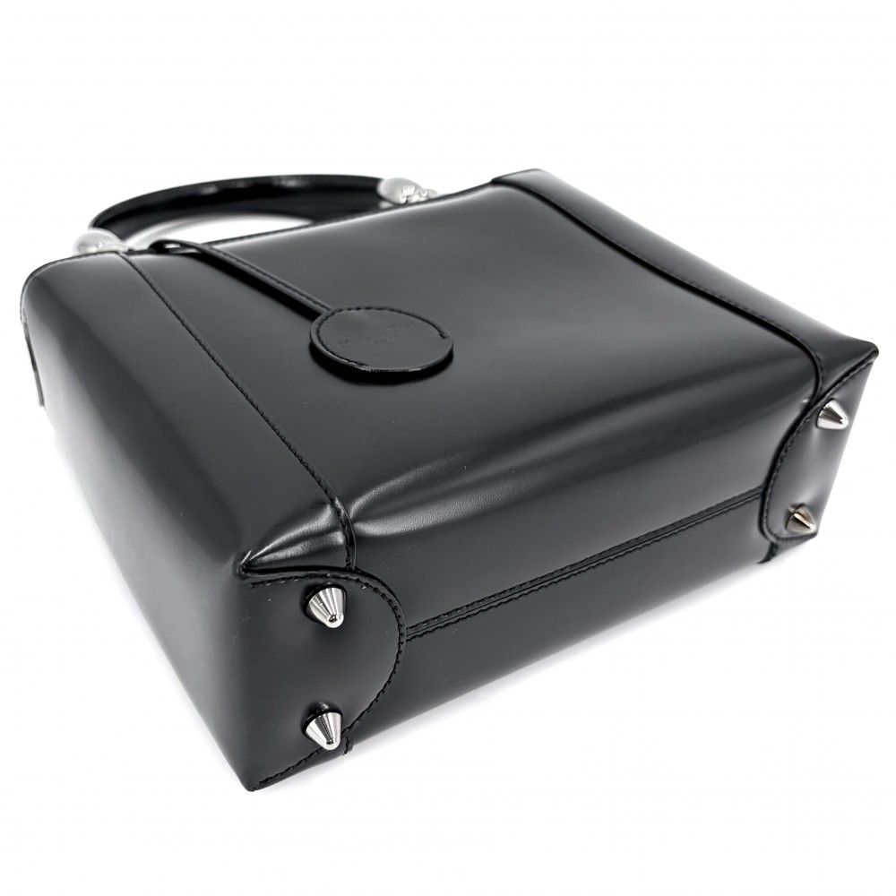 Dior Handbag Maris Pearl Matte Small Bag Leather Black Gunmetal — view 3