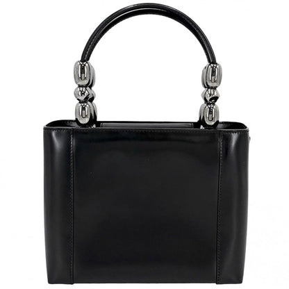 Dior Handbag Maris Pearl Matte Small Bag Leather Black Gunmetal — view 2
