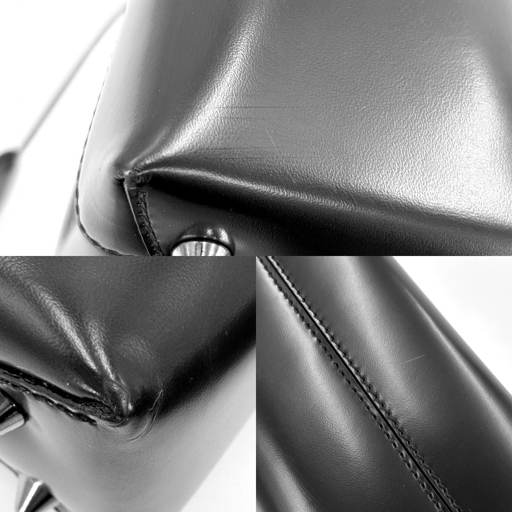 Dior Handbag Maris Pearl Matte Small Bag Leather Black Gunmetal — view 7