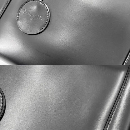 Dior Handbag Maris Pearl Matte Small Bag Leather Black Gunmetal — view 6
