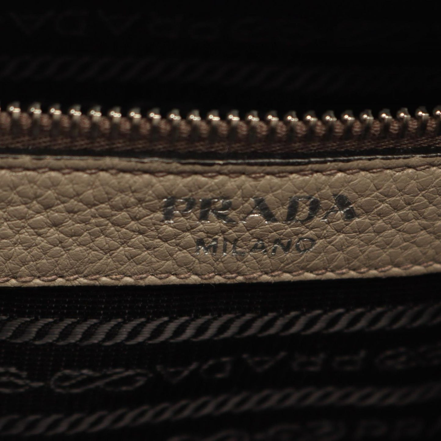 Prada Tote Vitello Phenix Gray Leather — view 4