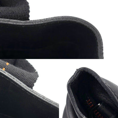 Hermes 2-Way Shoulder Caravan Horizontal Bag Voderma Black Silver — view 8