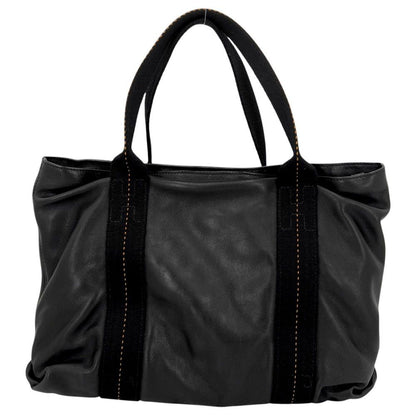 Hermes 2-Way Shoulder Caravan Horizontal Bag Voderma Black Silver — view 2