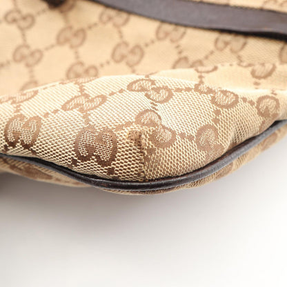 Gucci Shoulder Bag GG Canvas Sherry Line Beige Dark Brown — view 6