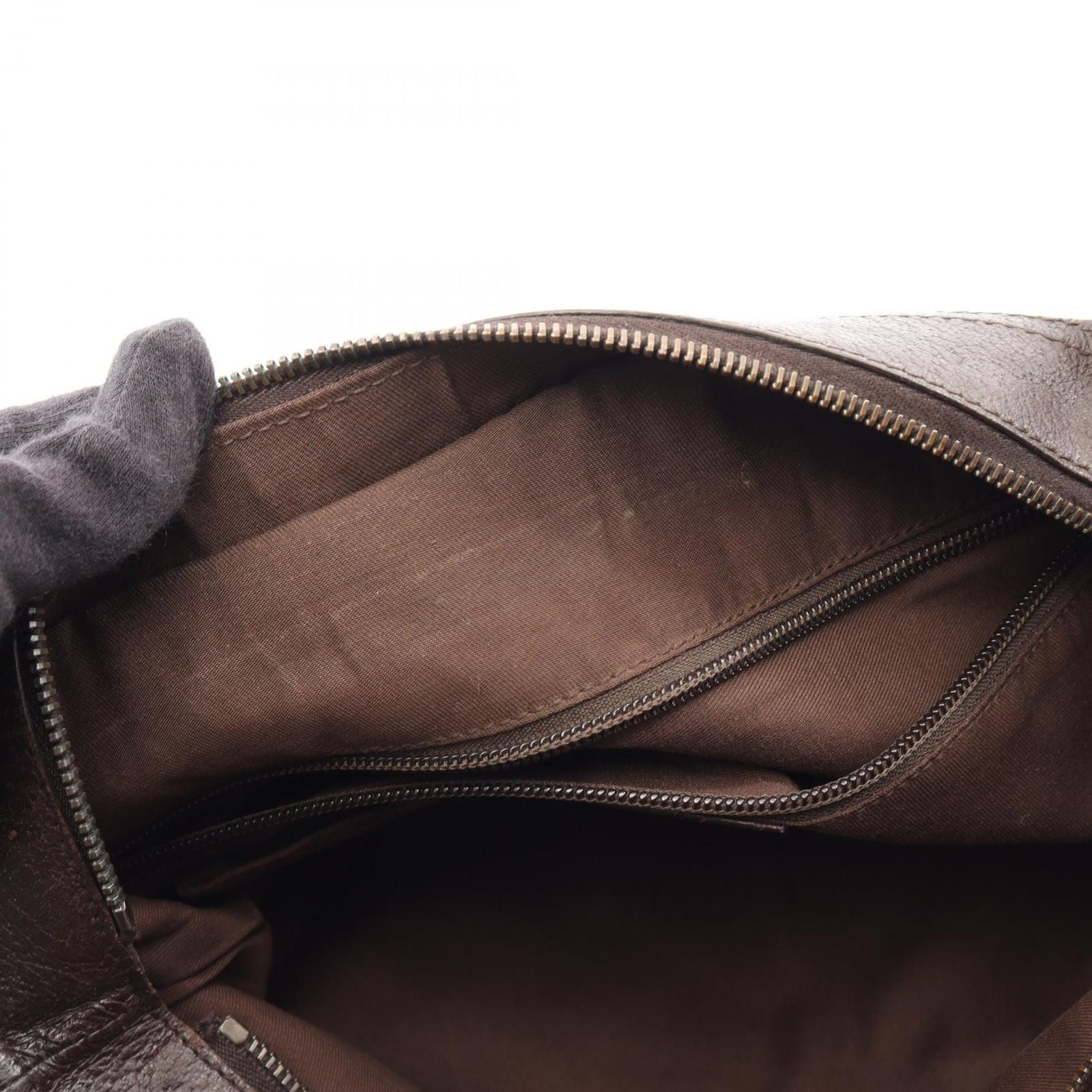 Gucci Shoulder Bag GG Canvas Sherry Line Beige Dark Brown — view 5