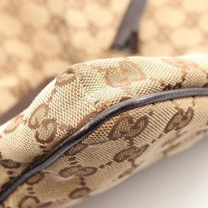 Gucci Shoulder Bag GG Canvas Sherry Line Beige Dark Brown — view 7