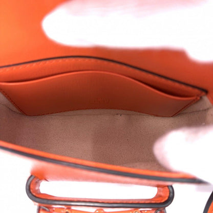 Gucci 2-Way Mini Horsebit Mini Shoulder Bag Crossbody Leather Orange Gold — view 4