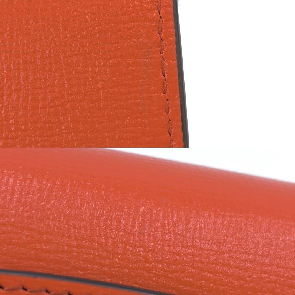 Gucci 2-Way Mini Horsebit Mini Shoulder Bag Crossbody Leather Orange Gold — view 6
