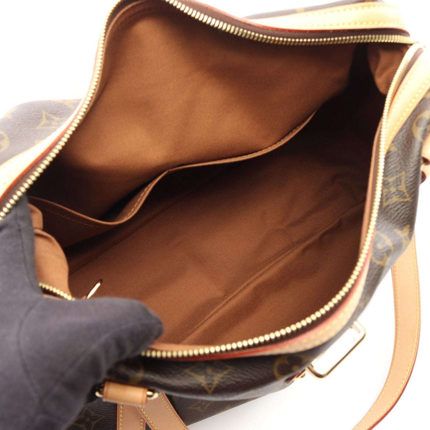 Louis Vuitton Shoulder Bag Strether PM Canvas Leather — view 3