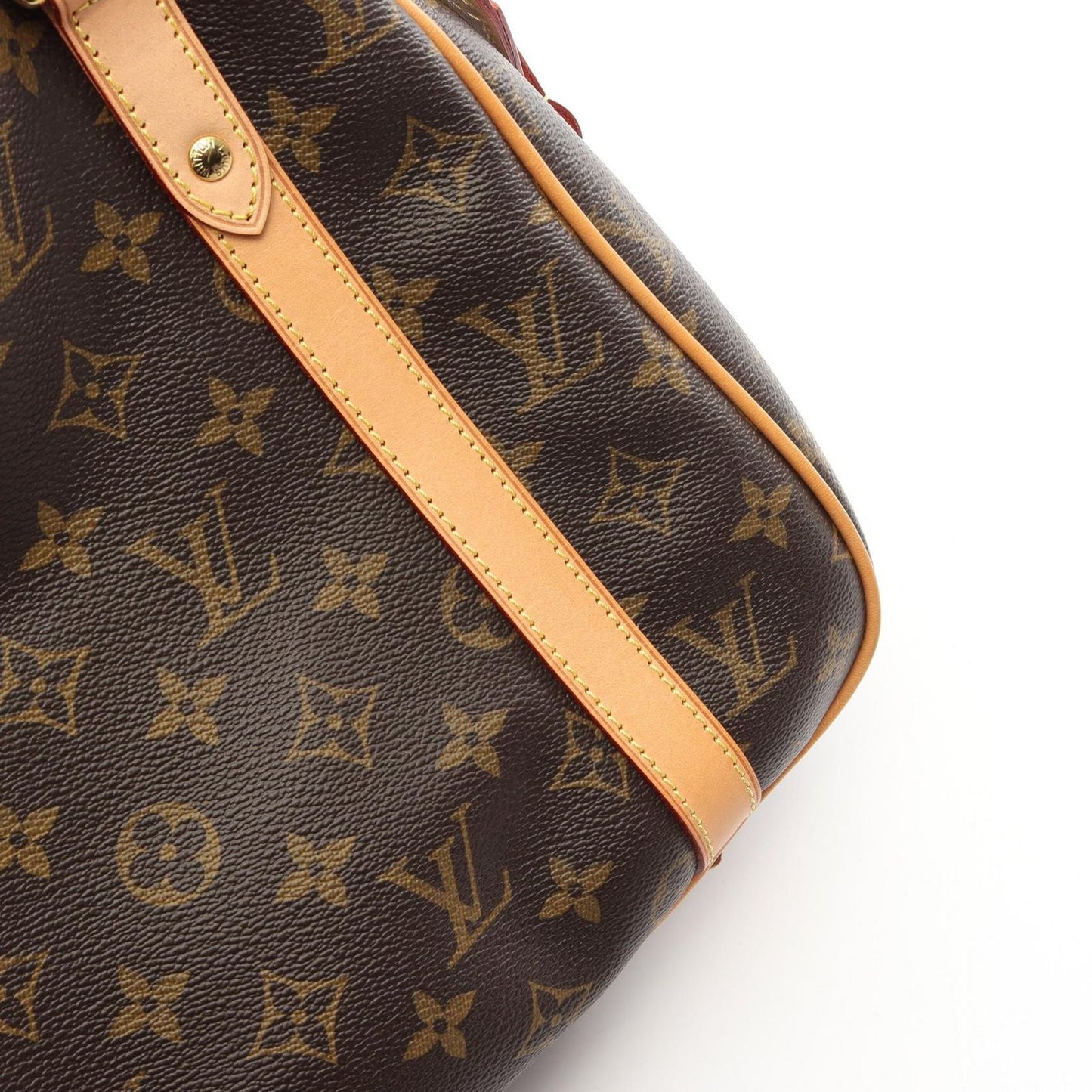 Louis Vuitton Shoulder Bag Strether PM Canvas Leather — view 8