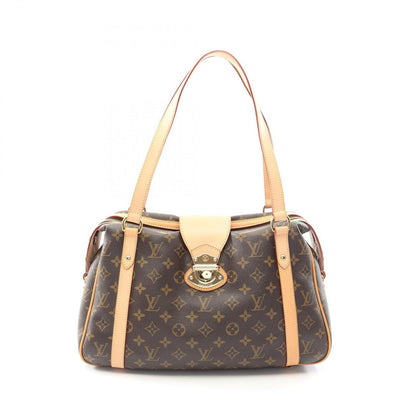 Louis Vuitton Shoulder Bag Strether PM Canvas Leather