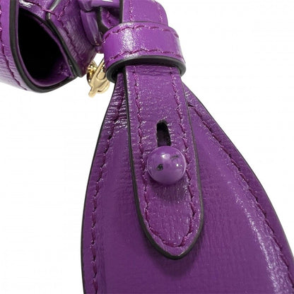 Gucci 2-Way Mini Horsebit Mini Shoulder Bag Crossbody Leather Purple Gold — view 8