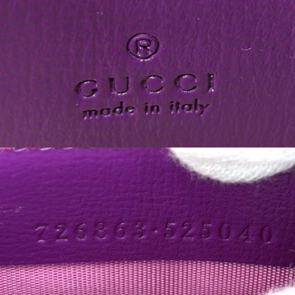 Gucci 2-Way Mini Horsebit Mini Shoulder Bag Crossbody Leather Purple Gold — view 5