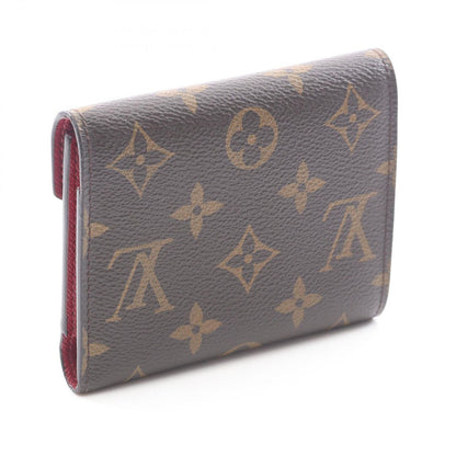 Louis Vuitton Trifold Wallet Portefeuille Victorine Monogram Fuchsia Leather — view 2