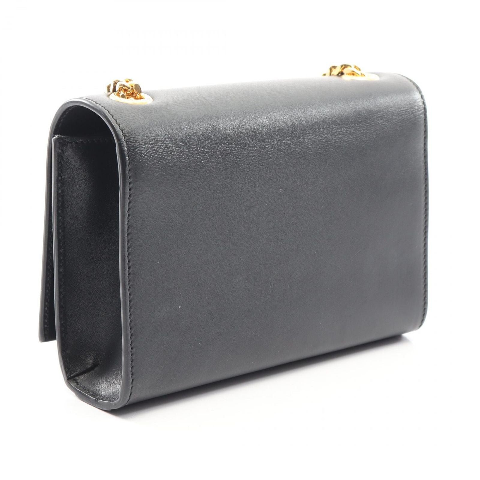 Saint Laurent Paris Shoulder Bag Kate Monogram Black Leather — view 2