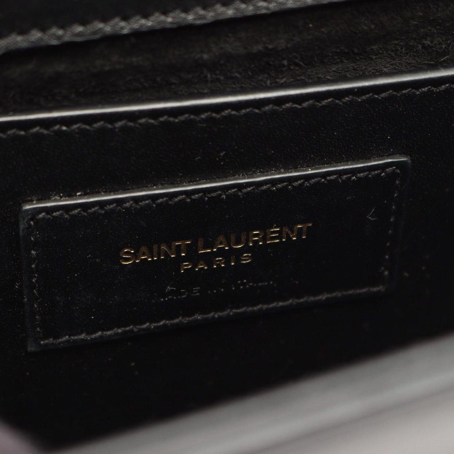 Saint Laurent Paris Shoulder Bag Kate Monogram Black Leather — view 4