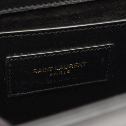 Saint Laurent Paris Shoulder Bag Kate Monogram Black Leather — view 4