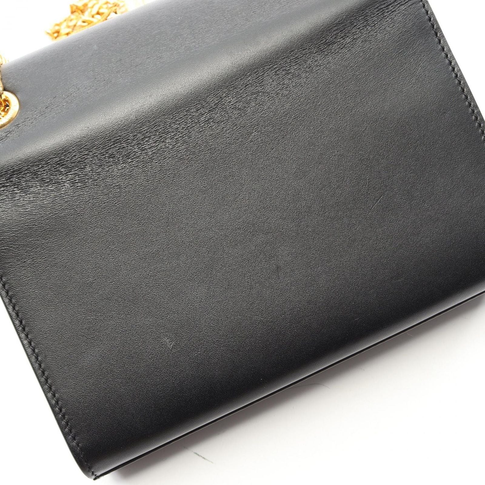 Saint Laurent Paris Shoulder Bag Kate Monogram Black Leather — view 7