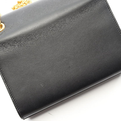 Saint Laurent Paris Shoulder Bag Kate Monogram Black Leather — view 7