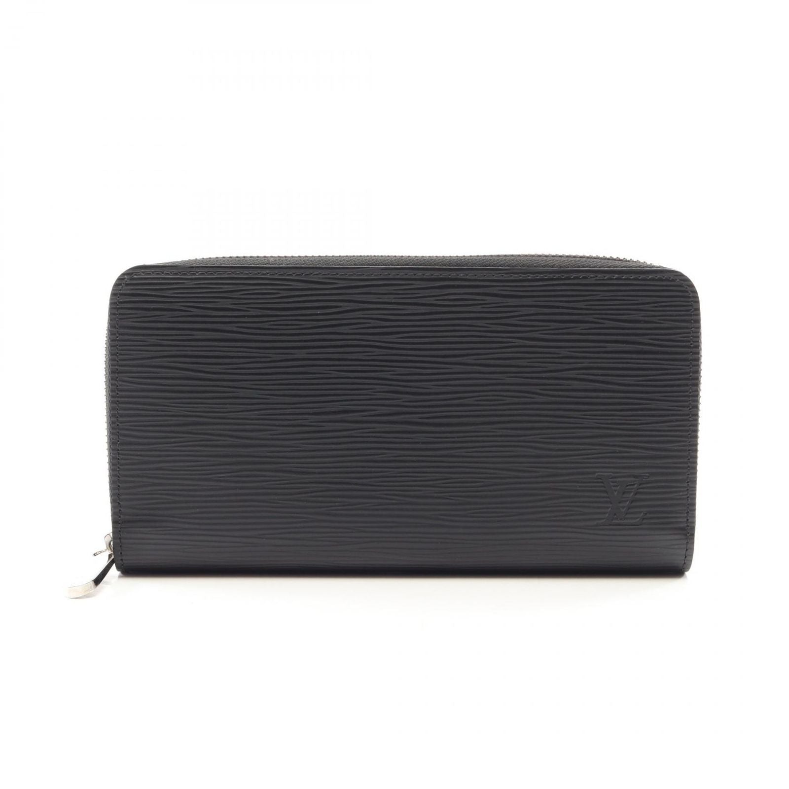 Louis Vuitton Round Wallet Zippy Noir Leather