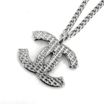 Chanel Necklace CC Logo Silver
