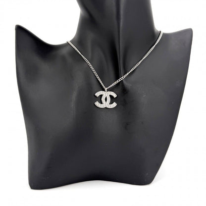 Chanel Necklace CC Logo Silver — view 3