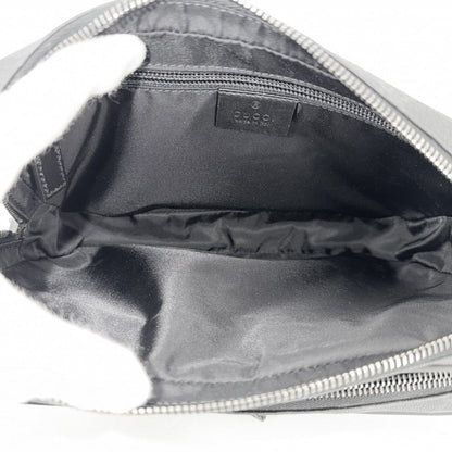 Gucci Clutch Second Pouch GG Supreme Canvas Leather Black Gunmetal — view 5