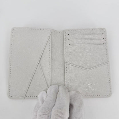 Louis Vuitton Card Case Organizer Posh Business Holder Regular Era White — view 4