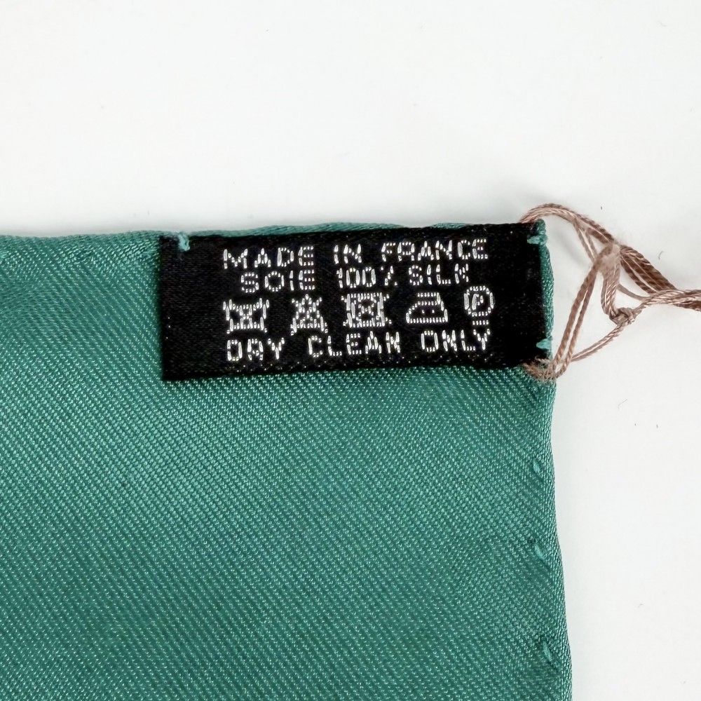 Hermes Scarf Carre 90 Cheval Fusion Carres Silk Green White — view 3