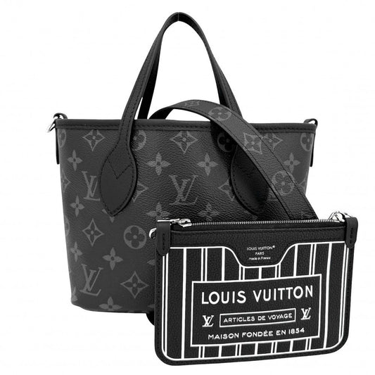 Louis Vuitton 2-Way Monogram Eclipse Neverfull Inside Out BB Shoulder