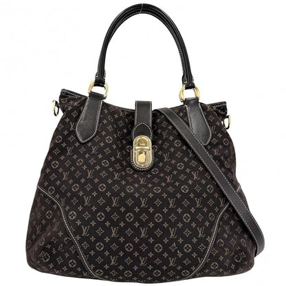 Louis Vuitton 2-Way Elegy Tote Shoulder Bag Crossbody Brown Monogram Idylle