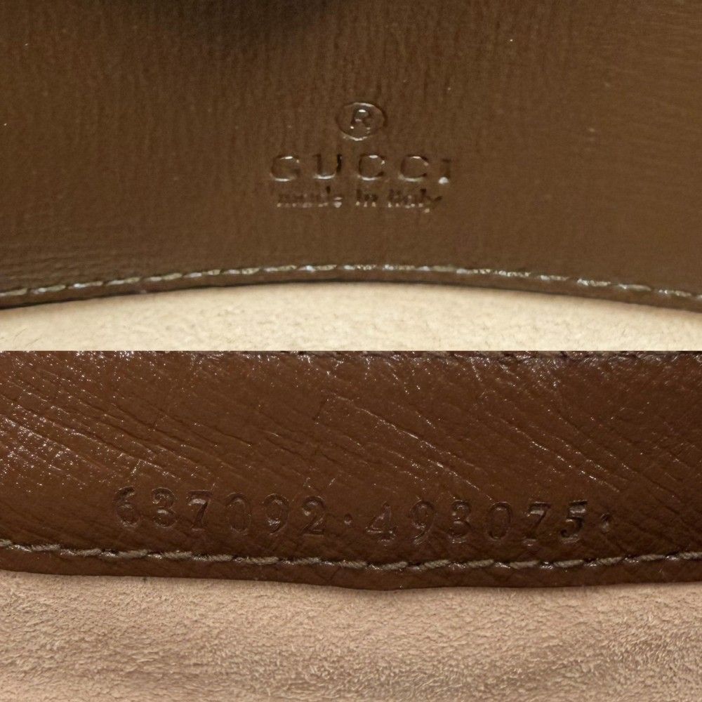Gucci 2-Way Jackie Mini Hobo Shoulder Bag Crossbody Sherry Line GG Supreme — view 5