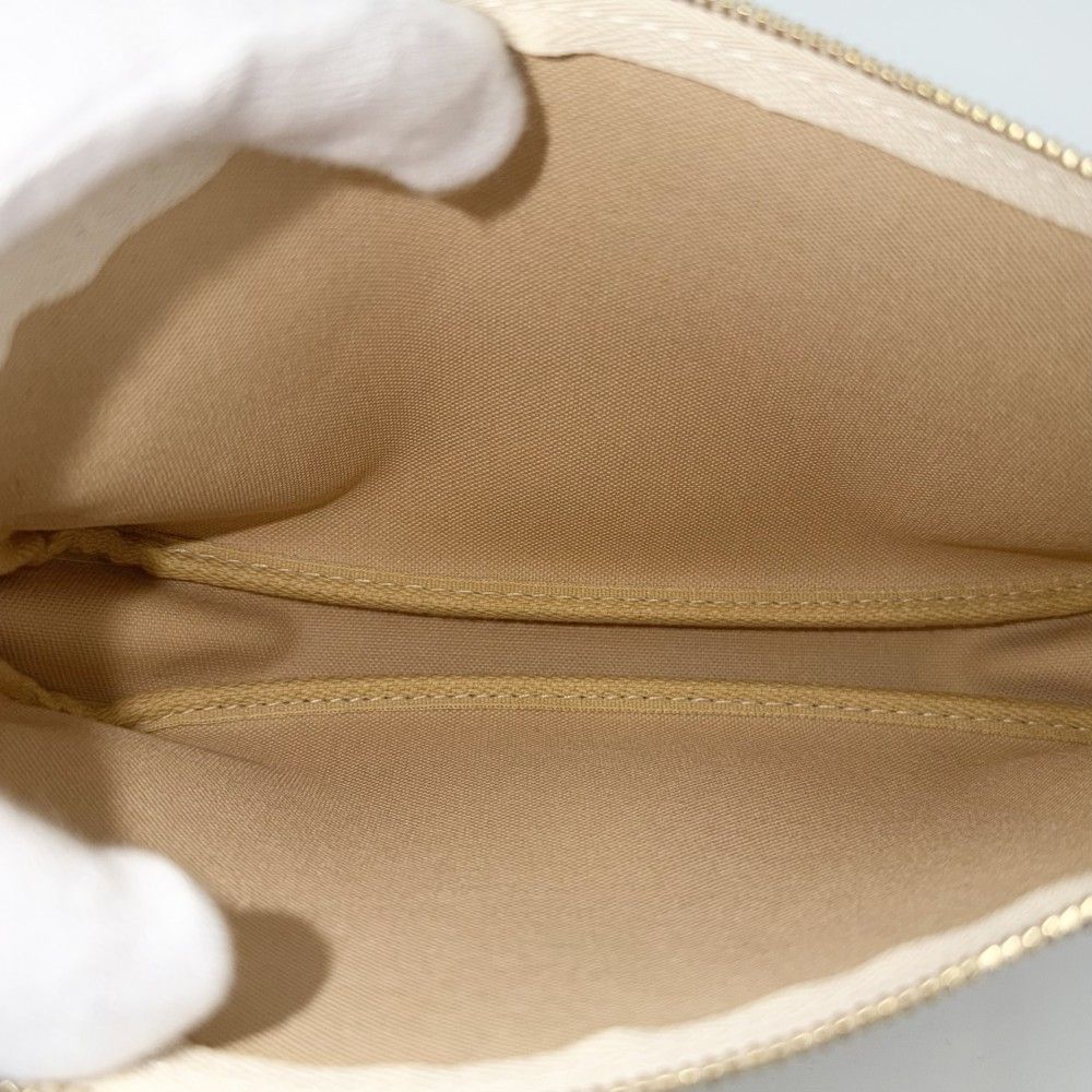 Louis Vuitton Handbag Pochette Accessoires Damier Azur Canvas White Gold — view 4
