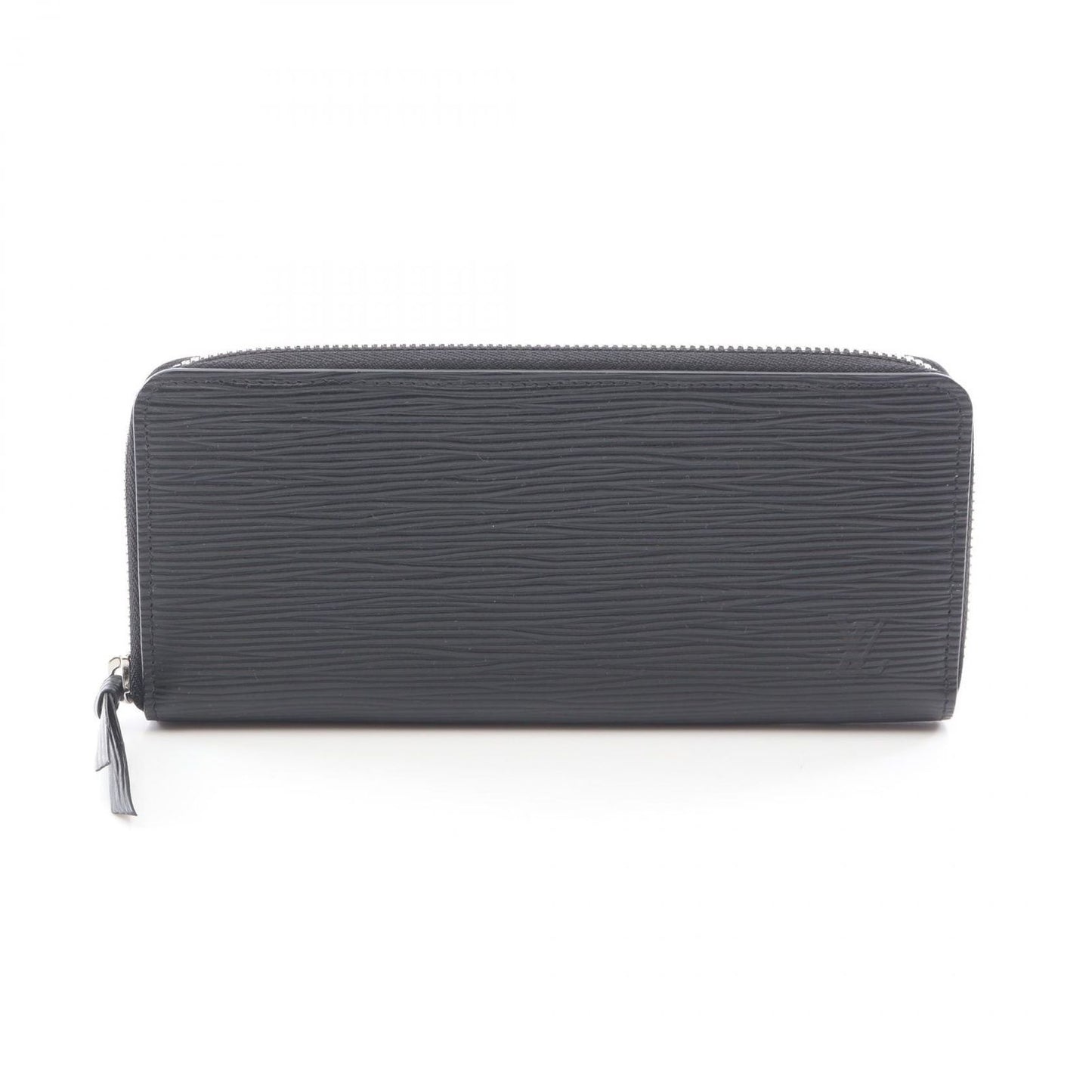 Louis Vuitton Round Wallet Portefeuille Clemence Epi Noir Leather