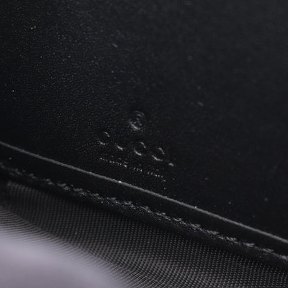 Gucci Round Wallet GG Emblem Black Leather — view 4
