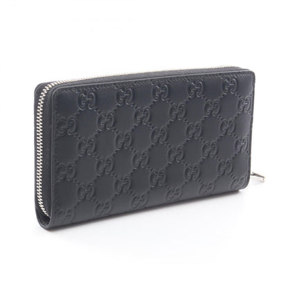 Gucci Round Wallet GG Emblem Black Leather — view 2