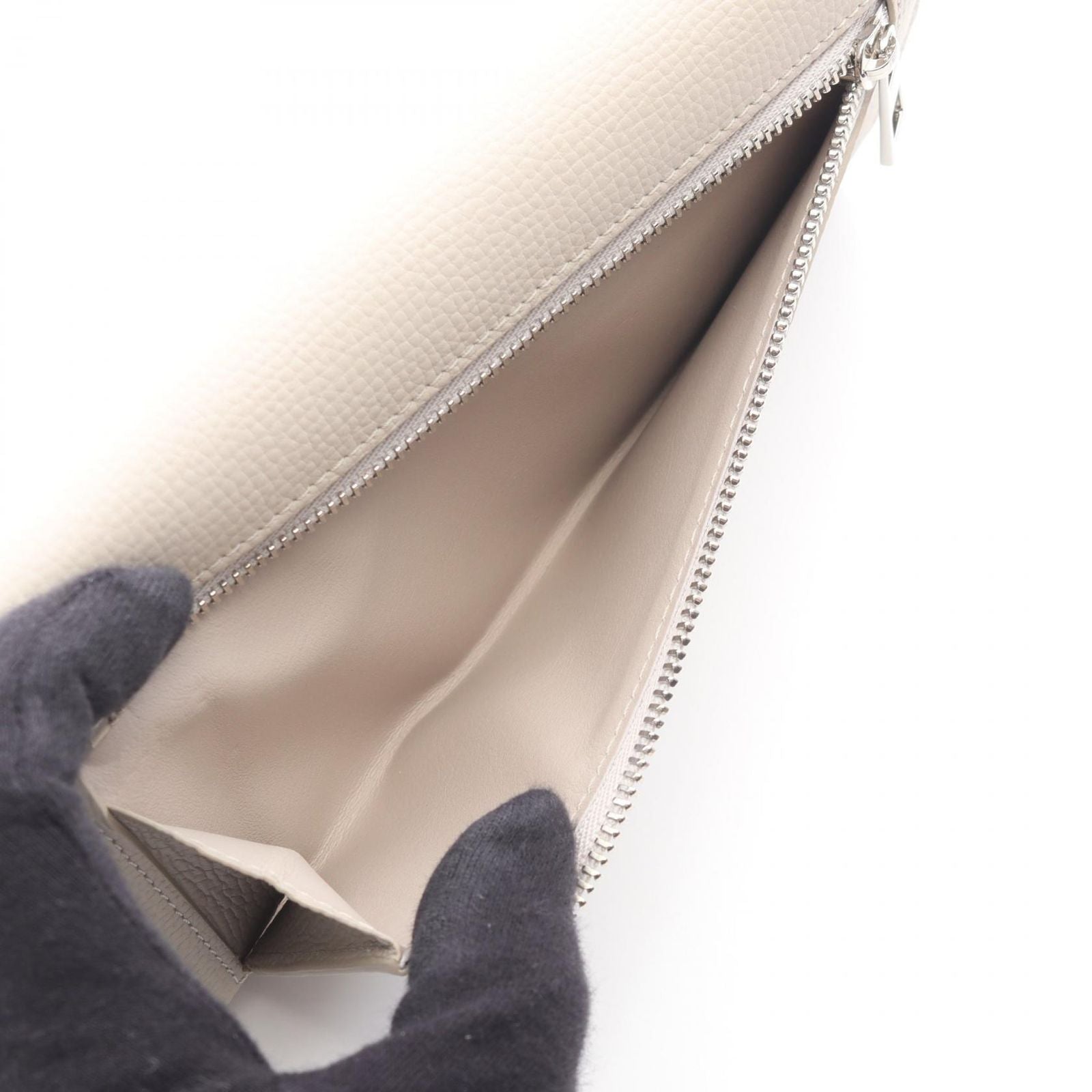 Loewe Bifold Wallet Anagram Continental Light Beige Leather — view 5