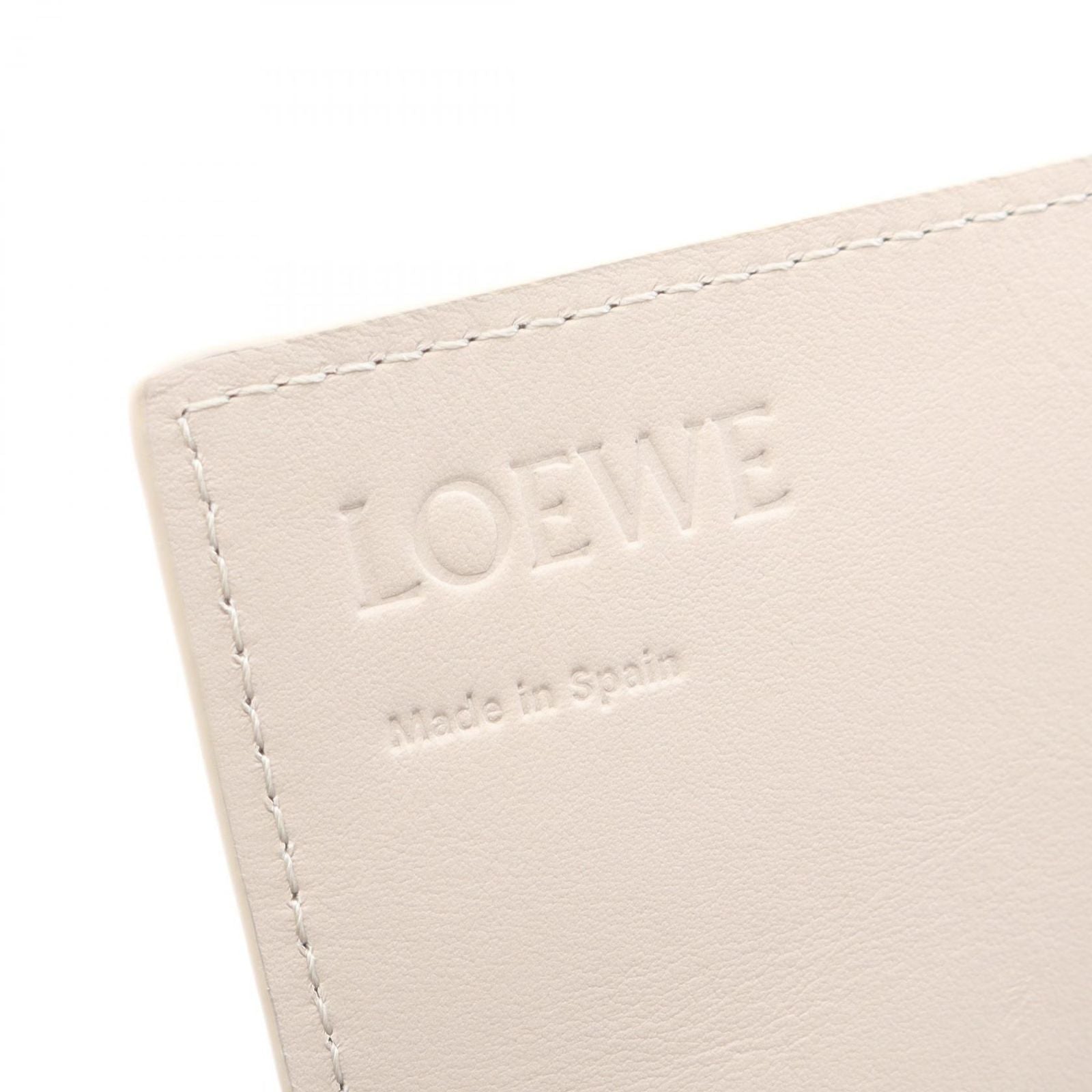Loewe Bifold Wallet Anagram Continental Light Beige Leather — view 4