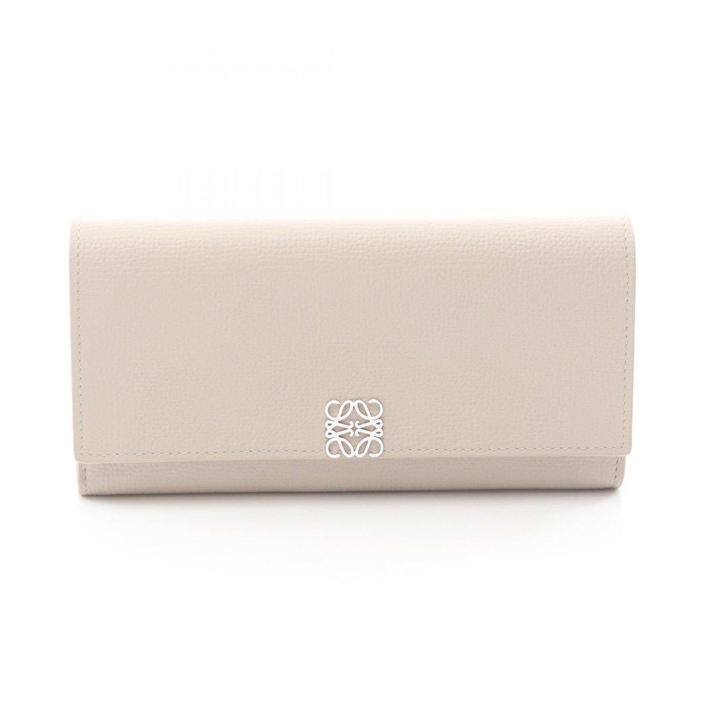 Loewe Bifold Wallet Anagram Continental Light Beige Leather