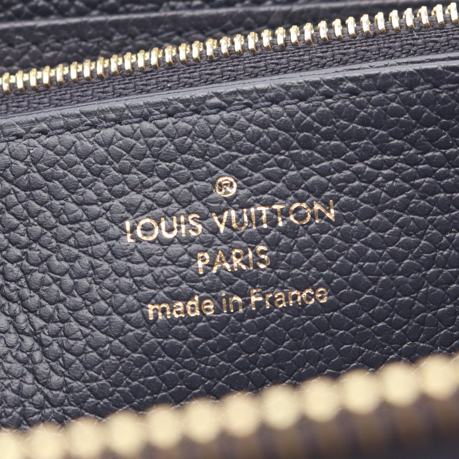 Louis Vuitton Round Wallet Zippy Monogram Empreinte Marine Leather — view 4