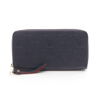 Louis Vuitton Round Wallet Zippy Monogram Empreinte Marine Leather